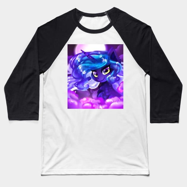 Princess Luna (4) Baseball T-Shirt by rocioam7